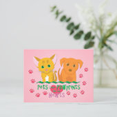 ペッ離れト・ポープリントのハート ポストカード (スタンド正面)