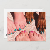 ペティキュア – ペディキュアスパデイ ポストカード (正面/裏面)