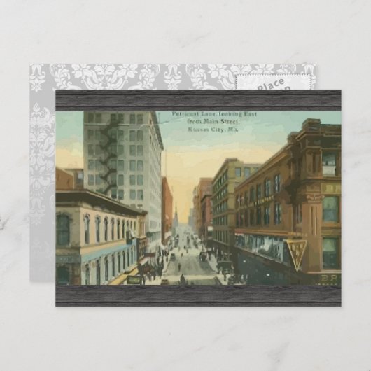 ペティコートレーン,カンザスシティー,ヴィンテージ ポストカード (正面/裏面)