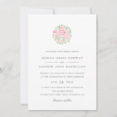 ペティット ブーケ ウェディング 招待状 | ブラッシュ (正面)