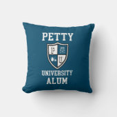 ペティ大学アルムグラッドブルーパーソナライズされたおもしろい クッション (正面)