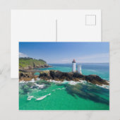 ペティ・ミヌ灯台 日の入り フィニステール フランス ポストカード (正面/裏面)