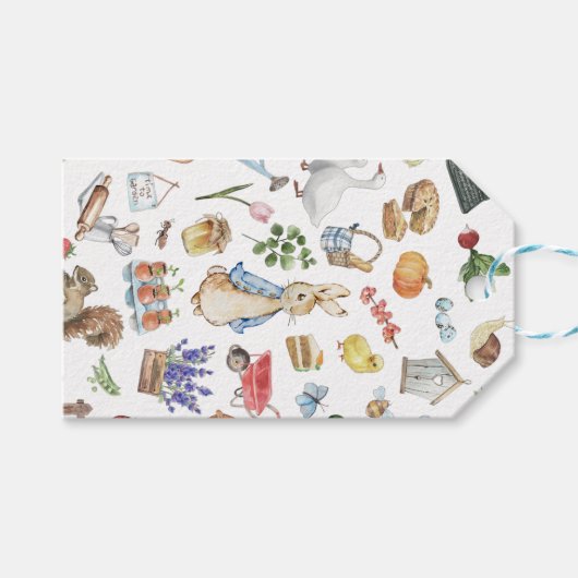 ペテパーソナライズされたーター ギフトタグ (正面(横))