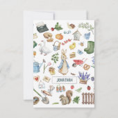 ペテパーソナライズされたーター サンキューカード (裏面)