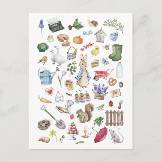 ペテパーソナライズされたーター ポストカード (正面)