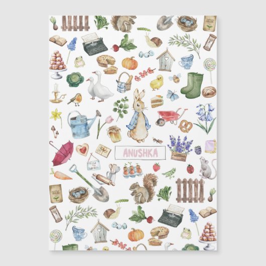 ペテパーソナライズされたーター マグネット招待状 (正面)