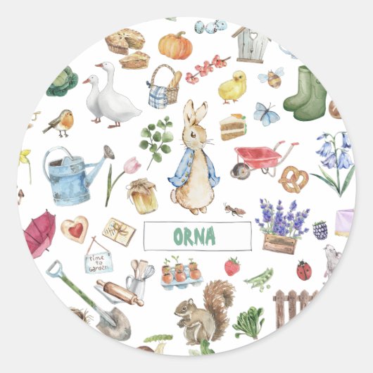 ペテパーソナライズされたーター ラウンドシール (正面)