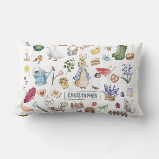 ペテパーソナライズされたーター ランバークッション (正面)