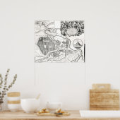 ペテルブルクの地図 ポスター (キッチン)