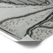 ペテルブルクの地図， c.1750 ポスター (角)