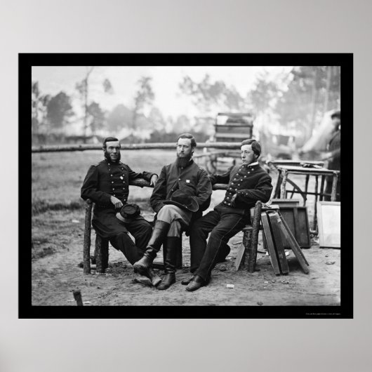 ペテルブルク包囲戦における3人の外科医、VA 1864 ポスター (正面)