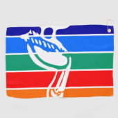 ペテルブルク州旗（フロリダ州） ゴルフタオル (横)