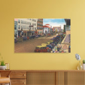 ペテルブルク州（フロリダ州） – 中央アベニューの表示 キャンバスプリント (インサイチュ (リビング))