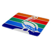 ペテルブルク市国旗（フロリダ） カッティングボード (角)