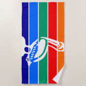 ペテルブルク市国旗（フロリダ） ビーチタオル (正面)