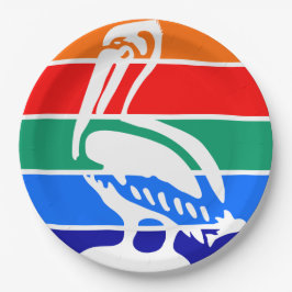 ペテルブルク市国旗（フロリダ） ペーパープレート