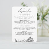 ペテルブルク結婚の小さな垂直詳細 エンクロージャーカード (スタンド正面)