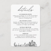 ペテルブルク結婚の小さな垂直詳細 エンクロージャーカード (正面)