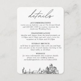 ペテルブルク結婚の小さな垂直詳細 エンクロージャーカード