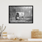 ペテルブルク1864付近の電信バッテリワゴン ポスター (キッチン)