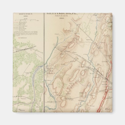 ペテルブルク，ゲチスバーグ マグネット (正面)