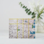 ペテルブルク,フロリダのヴィンテージの地図 ポストカード (スタンド正面)