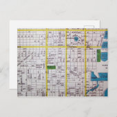 ペテルブルク,フロリダのヴィンテージの地図 ポストカード (正面/裏面)