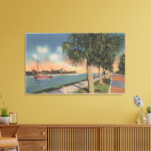 ペテルブルク，フロリダ – コーヒーポットの表示 キャンバスプリント (インサイチュ (リビング))