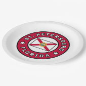 ペテルブルク・フロリダ ペーパープレート (アングル)