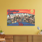 ペテルブルク,フロリダ – ラージレターのシーン3 キャンバスプリント (インサイチュ (リビング))