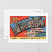 ペテルブルク,フロリダ – ラージレターのシーン ポストカード (正面/裏面)