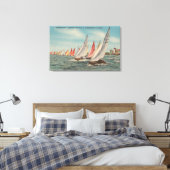 ペテルブルク，フロリダ – レガッタ稲妻の表示 キャンバスプリント (インサイチュ (寝室))