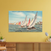 ペテルブルク，フロリダ – レガッタ稲妻の表示 キャンバスプリント (インサイチュ (リビング))