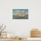 ペテルブルク，フロリダ – レガッタ稲妻の表示 ポスター (キッチン)