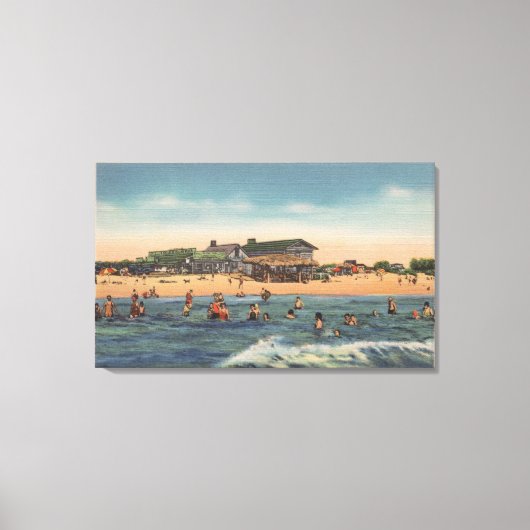 ペテルブルク，フロリダ – 宝島の眺め キャンバスプリント (正面)