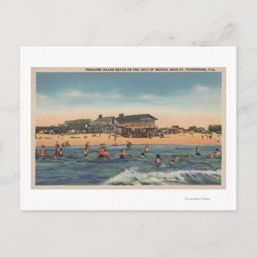 ペテルブルク，フロリダ – 宝島の眺め ポストカード (正面)