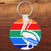 ペテルブルク(フロリダ)市旗キーチェーン キーホルダー (正面)