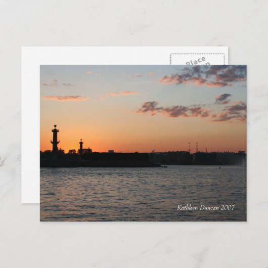 ペテルブルク，ロシア – はがき (正面/裏面)