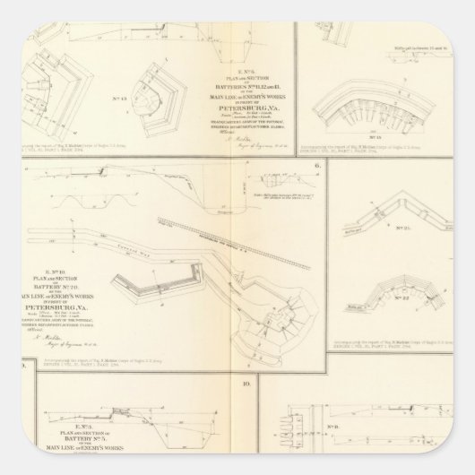 ペテルブルク, Va電池,包囲攻撃 スクエアシール (正面)
