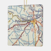 ペテルブルクVAヴィンテージの地図 セラミックオーナメント (左)
