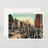 ペテルブルクVA, Sycamore St View, 1920sヴィンテージ ポストカード (正面/裏面)