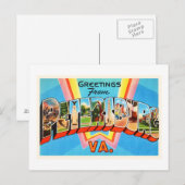 ペテルブルクVirginia VAオールドヴィンテージ旅行はがき ポストカード (正面/裏面)