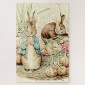 ペテロとベンジャミンがベアトリックス・ポッターによって玉ねぎを集める ジグソーパズル (縦)