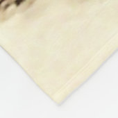 ペテロとベンジャミンがベアトリックス・ポッターによって玉ねぎを集める フリースブランケット (角)