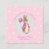 ペテロのオーダーメイドウサギありがとう エンクロージャーカード (正面)