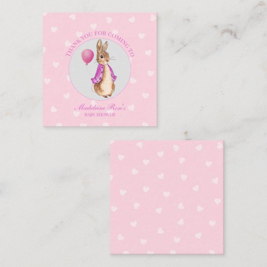 ペテロのオーダーメイドウサギありがとう エンクロージャーカード (正面/裏面)