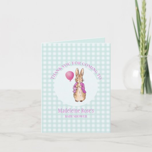 ペテロのオーダーメイドウサギありがとう サンキューカード (正面)