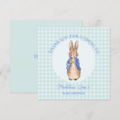 ペテロのオーダーメイドウサギありがとう サンキューカード (正面/裏面)