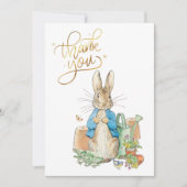 ペテロのオーダーメイドウサギありがとう サンキューカード (正面)