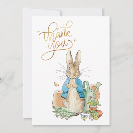 ペテロのオーダーメイドウサギありがとう サンキューカード (正面)